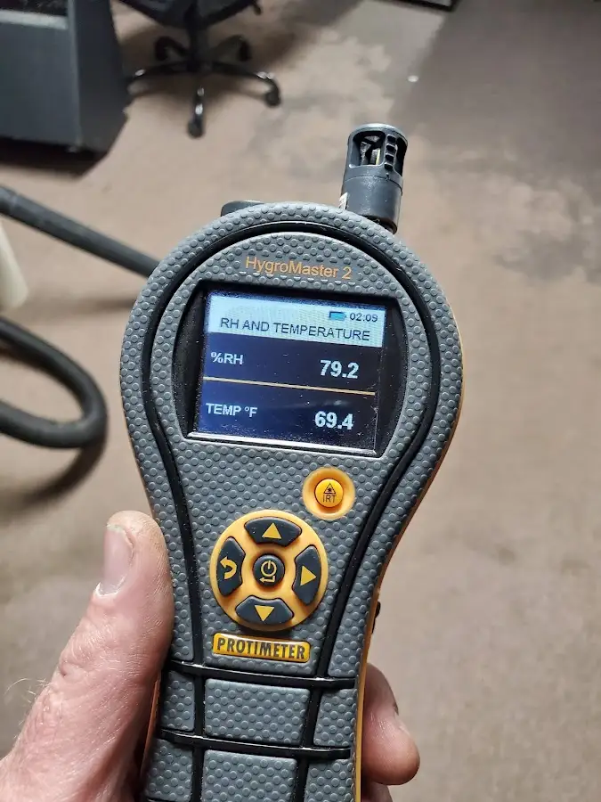 Moisture meter humidity assessment for Mold Remediation & Removal in Wake Village
